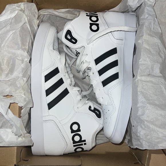 NEW Adidas Original Extaball Leather High Top Sneakers Size 7 - Picture 5 of 6